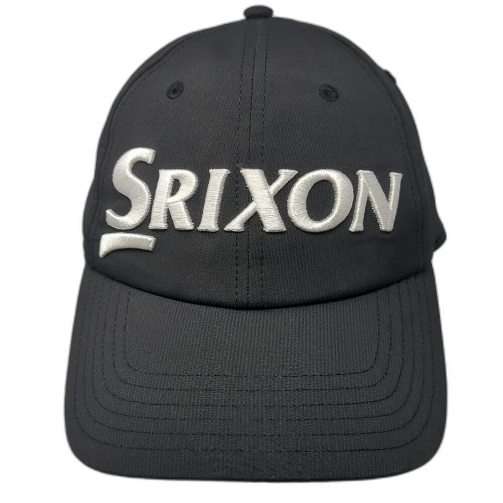 Srixon Baseball Cap Black One Size Slideback Embroidered Polyester Golf Hat